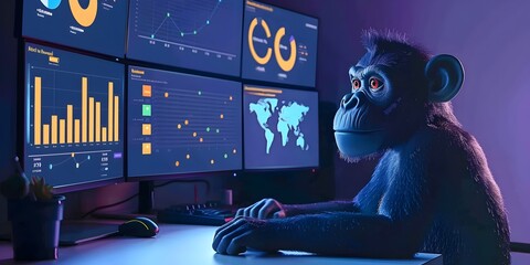 Poster - Primate Character Analyzing Data Visualizations on Digital Dashboard for Business Intelligence and Analytics