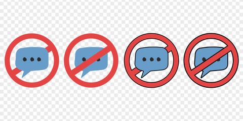 Wall Mural - no chat. not allowed send to sms