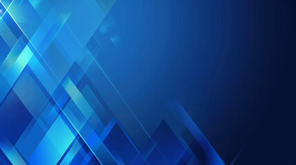 Aufkleber - Modern blue abstract background with overlapping geometric shapes and light effects