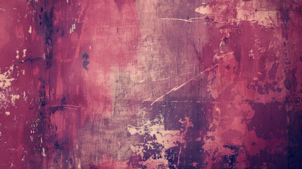 Poster - Grungy red and burgundy background with scratches and distressed texture