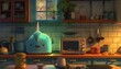 A Lovesick Toaster's Whimsical Quest for Culinary Companionship in a Vibrant Anthropomorphic Kitchen
