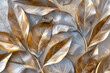 Absract golden leaves background