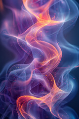 Aufkleber - Gradual color-transitioning waves, symbolizing seamless data integration and flow,