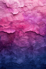 Leinwandbilder - A watercolor gradient from soft pink to violet with a paper texture, gentle and artistic,