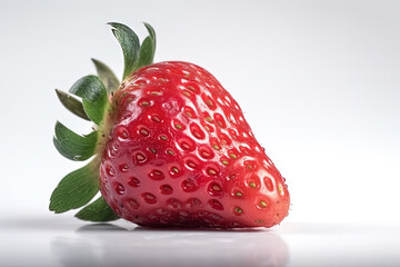 Wall Mural - Strawberry on background. Juicy red berry, fresh and sweet.