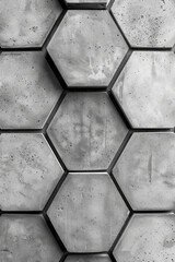 Aufkleber - A seamless pattern of interlocking hexagons, each line perfectly aligned for a modern, honeycomb effect,