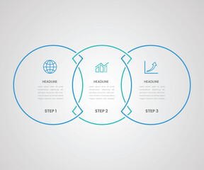 Poster - Modern business infograph chart process vector