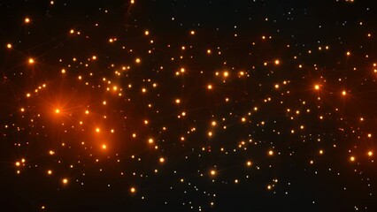 Aufkleber - abstract polygonal space low poly dark background with connecting dots and lines. connection structu