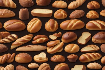 Sticker - 'bread isolated food loaf white background baguette baked bakery breakfast brown bun carbohydrate cereal clipping path closeup colours crust crusty diet dinner eating flour france french fresh'