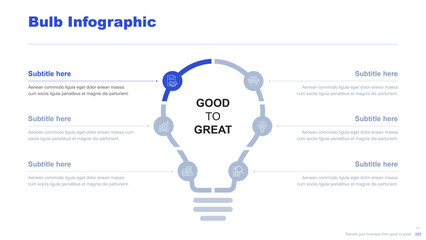 Wall Mural - Flat business infographic diagram vector slide presentation template