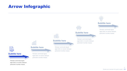 Wall Mural - Flat business infographic diagram vector slide presentation template