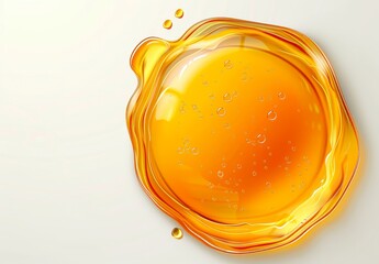 Poster - Swirling golden honey