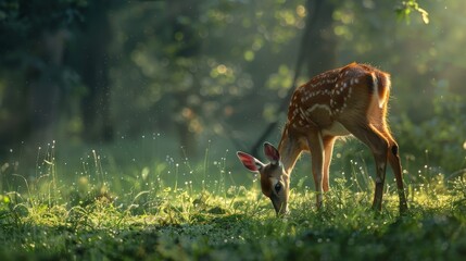 Wall Mural - Deer in the forest