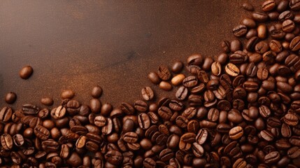 coffee beans caffeine brown texture, ai