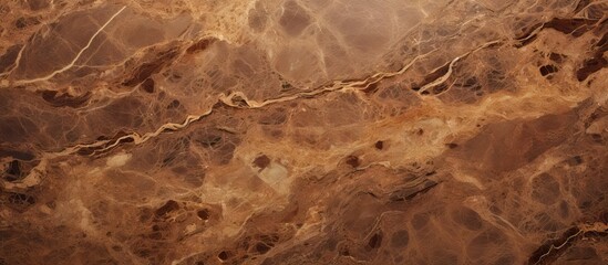 Poster - Close up marble surface brown white pattern