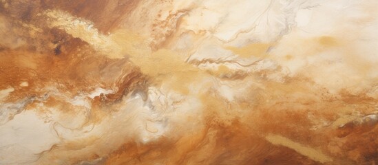 Canvas Print - A painting depicting a brown and white cloud