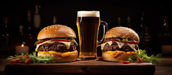 Poster - Burgers, Beer, and Board