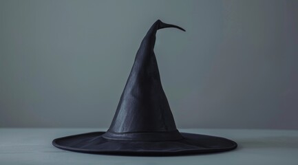 Poster - Mysterious Black Witch Hat on a Moody Background