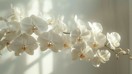 Canvas Print - Modern Studio Shot of Bridal Flowers, generative ai