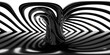 Abstract black and white curved building structure in a reflective symmetrical composition 360 panorama vr environment map