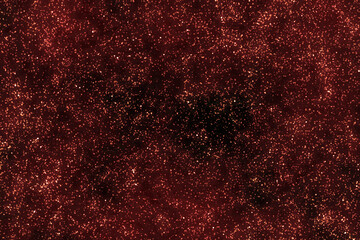 Wall Mural - Red galaxy space background. Starry night sky. Glowing stars in space. New Year, Christmas, Celebration and Festival background concept. 