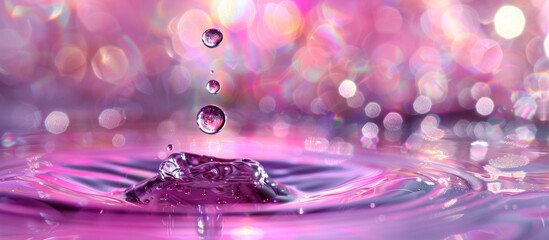 Poster - Falling Drop of Water in Water