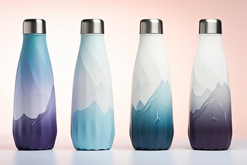 Arctic Glacier Water Bottle: Eco-Friendly Design with Ice Gradients