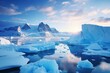 Arctic Glacier Ice Gradients: Polar Expedition Travel Brochure Gem