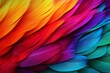 © Michael - Vibrant Parrot Feather Gradients Aviary Tour Leaflet Design