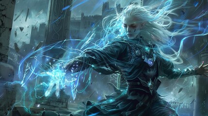 Canvas Print - Game concept mage design