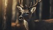 side profile of a mule deer