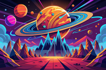 Aufkleber - A futuristic vector illustration  supernova