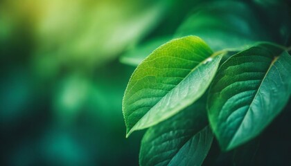 Canvas Print - nature of green leaf in garden at summer natural green leaves plants using as spring background cover page greenery environment ecology lime green wallpaper