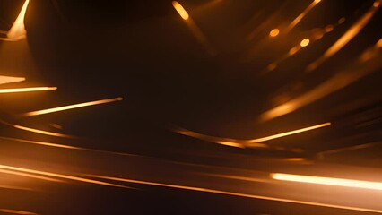 Poster - Dark and Yellow Background With Light Streaks Generative AI