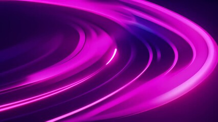 Poster - Blurry Purple and Blue Lights Creating Abstract Patterns Generative AI