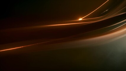 Poster - Orange Streaks on Black Background Generative AI