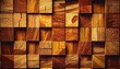 an artful arrangement of wooden squares varying in age and color meticulously pieced together to create a captivating backdrop 8k