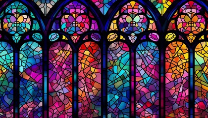 stained glass window in church