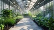 © buraratn - Smart greenhouses equipped with sensors and actuators for automated climate control, optimizing growing conditions for plants.