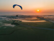 paraglider over the beach