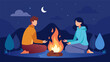 With the warmth of a cozy fire enveloping them the couple shared stories of the past and knew that there was no one else theyd rather share the. Vector illustration