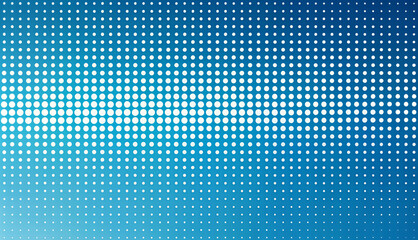 Wall Mural - Blue abstract background with a dotted halftone pattern