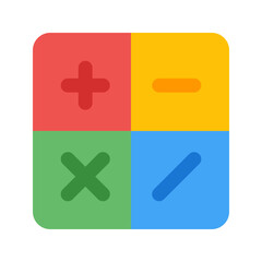 Canvas Print - calculator flat icon