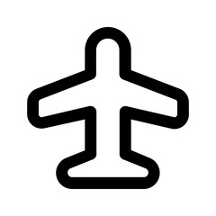 Wall Mural - airplane mode line icon