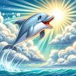 Cartoon Delfin