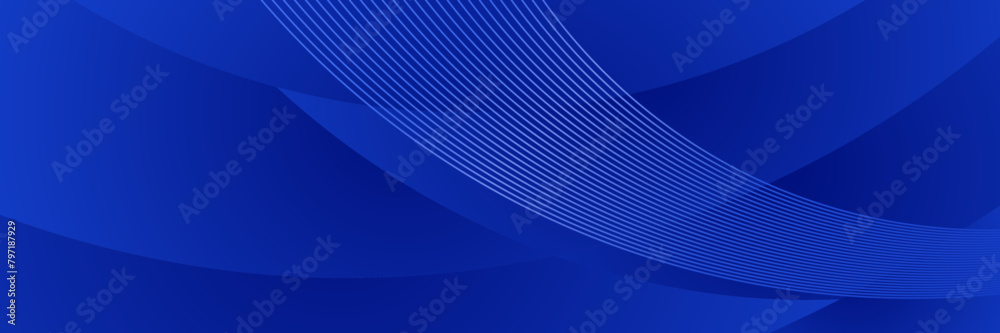 abstract gradient blue background with wave lines Stock Vector | Adobe ...