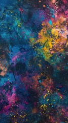 Wall Mural - Background adorned with abstract galaxies and cosmic phenomena
