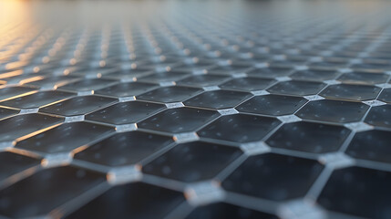 a close-up view of a solar panel