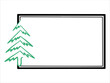 Christmas Frame Tree Background Illustration
