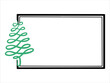 Christmas Frame Tree Background Illustration
